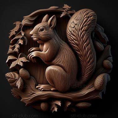 3D model st squirrel (STL)